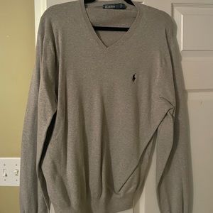 Polo v-neck sweater- XL
